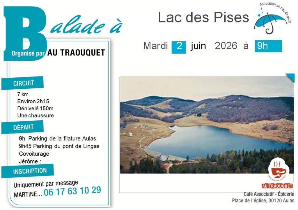 Balade lac des pises